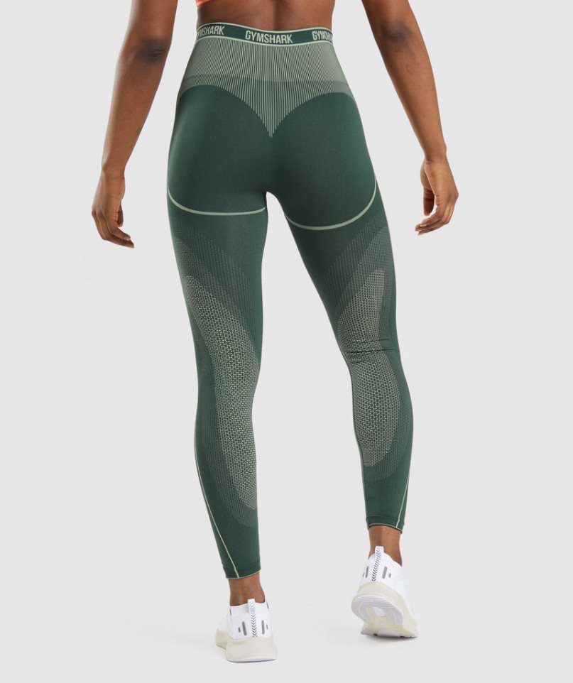 Women's Gymshark Apex Seamless High Rise Leggings Green | NZ 6CRFST